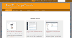 Desktop Screenshot of easywebdesigntutorials.com