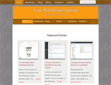 Tablet Screenshot of easywebdesigntutorials.com